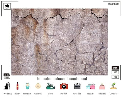 Trykid 10x7ft Cracked Earth Texture Backdrop Dry Soil Crumbling Surface Abstract Photography Background Nature Element Tapestry Party Decoration Photo Booth Prop Fabric - size: 10x7ft