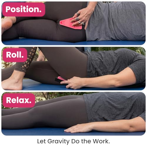 Sacro Wedgy® Female Sacrum Support Wedge – Contoured Sacral Positioning Tool with 3/4" Elevation Pad & Instruction Booklet – For Positioning & Relaxation Routines