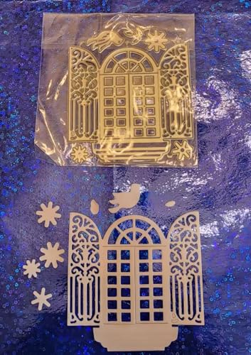 Lapoo Festivals Metal Cutting Die for Scrapbooking - Durable, Cut Stencils for DIY Scrapbook Photo Album Decorative Paper Card, Card Making Supplies, Embossing (Eid Window 4 x 3.5 in) - style: Eid Window 4 x 3.5 in
