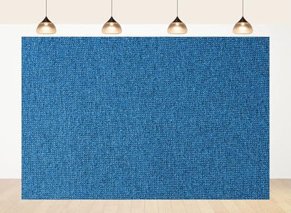 9x6ft Fabric Blue Knit Fabric Backdrop Textured Cloth Surface Photography Background for Textile Party Decor Home Wall Hanging Tapestry Photo Props - size: 9X6ft