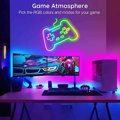 AILBTON 150Ft Neon Rope Lights,Flexible Led Rope Lights Control with App/Remote,Multiple Modes Music Sync Gaming RGB Led Neon Lights for Bedroom Outdoor - size: 150FT