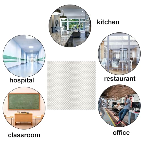 Frienda 4 Pcs Fluorescent Light Covers Replacement Flat Clear Prismatic Acrylic Ceiling Light Cover Panels(23.75" x 23.75" x 0.1") - size: 23.75" x 23.75" x 0.1"