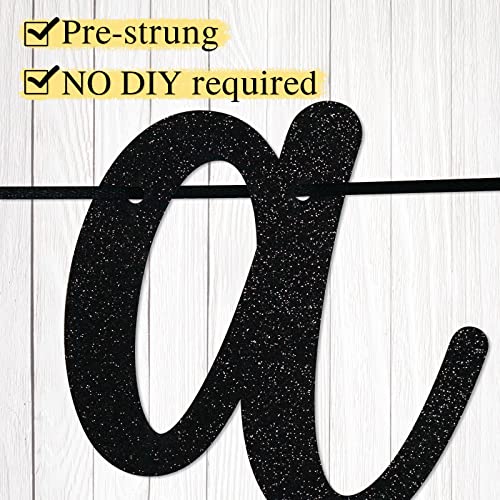 Go Shawty It's Your Birthday Banner, Hip Hop Birthday Party Decorations Supplies, Rap Theme Bday Bunting Sign, Pre-strung, Photo Props (Black) - color: Black