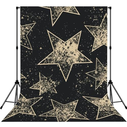 Star Backdrop Background for Photography 5x7ft Photobooth Professional Photo Backdrop Curtains Video Photography Studio Photo Backgrounds Banner Booth Background Screen Parties - color: Star
