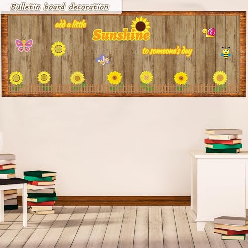 Classroom Fabric Bulletin Board 47x141inch Brown Wood Texture Back to School Classroom Backdrop Decorations for Wall Door Background, DIY Craft, Bulletin Boards, Pillow, Curtain, Reusable, Easy to Cut - style: Brown Wood Grain