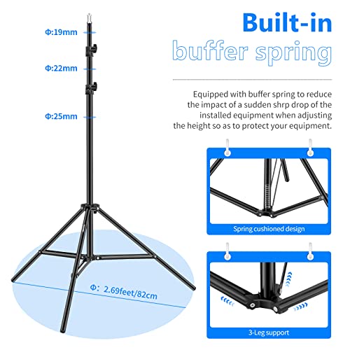 Neewer Photography Light Stand, 3-6.6ft/92-200cm Adjustable Sturdy Tripod Stand for Reflectors, Softboxes, Lights, Umbrellas, Load Capacity: 17.6lb/8kg - style: 200cm/1 Pack