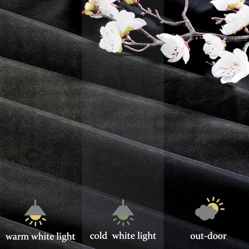 Black Backdrop Curtains for Party: Photo Polyester Drapes 4 Panels 5ft x 8ft Wedding Halloween Ceremony Background - color: Black, size: 5ft X 8ft 4 Panels