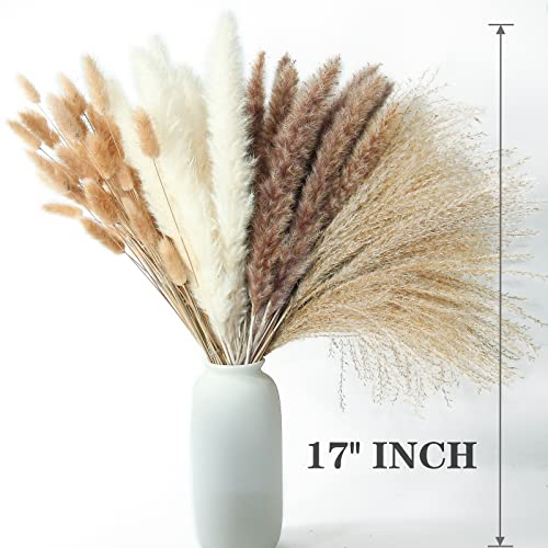 300 PCS Dried Flower Bouquet – Pampas Grass, Floral Decor for Home, Wedding, and Boho Style | Perfect for Vases, Fall, Spring, Summer, and Winter Arrangements - size: 300PCS