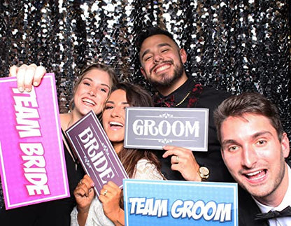 KING PROPS Multicolor Photo Booth Holiday Props 64 Pack, Unique Durable Plastic Beautiful Fun Signs Photo Booth Business and Holiday Occasions, Waterproof Perfect for Valentines, Wedding, Birthday Set