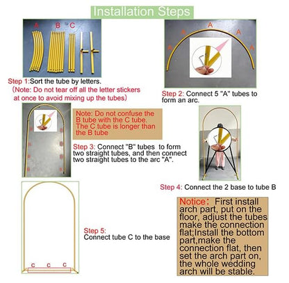 Metal Arch Backdrop Stand 7.2FT Gold Wedding Balloon Arched Backdrop Stand Square Arch Frame for Birthday Valentines Day Party Bridal Baby Shower Ceremony Decoration - size: 7.2ft Stand