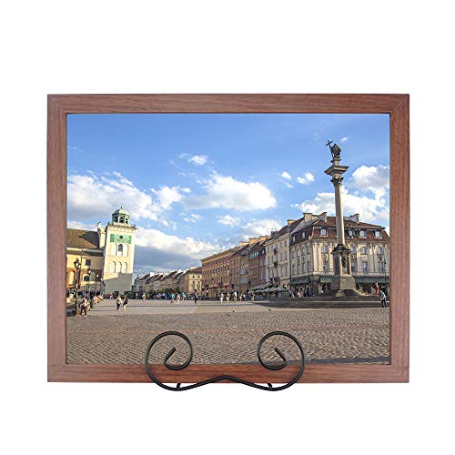 LIONWEI LIONWELI Wall Mount Plate Display Stands - Vertical Metal Holders for Decorative Plates, Picture Frames and Artwork - Black (2 Pieces) - size: Large