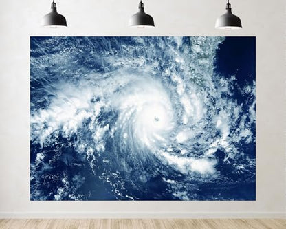 Trykid 10x10ft Powerful Typhoon Backdrop Open Ocean Storm Photography Background Educational Display Party Decoration Tapestry Photo Booth Prop Fabric - size: 10x10ft