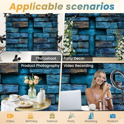 5x7ft Photography Backdrop Calvary Cross Grunge Wall Christian Cross Easter Photo Backdrop Photography Background for Photoshoot Portrait Video Party Photo Studio Prop Booth - color: Color6