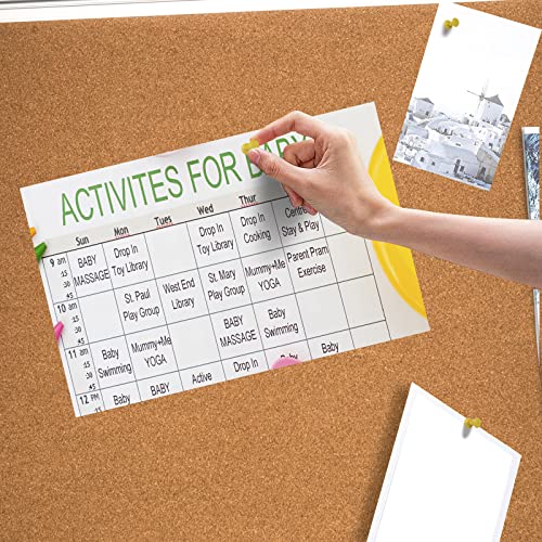 Cork Bulletin Board, Bulletin-Boards, Notes Board, Memo Board, 18 x 24inch, Silver Aluminum Frame - size: 18*24“