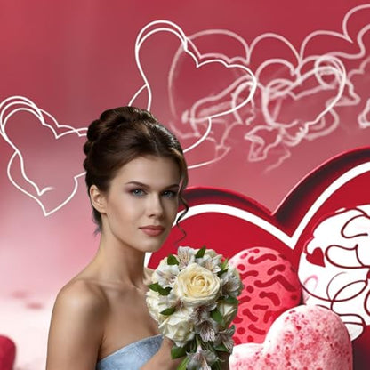 Valentine Day Backdrop Background for Photography 5x7ft Photobooth Professional Photo Backdrop Curtains Video Photography Studio Photo Backgrounds Banner Booth Background Screen Parties