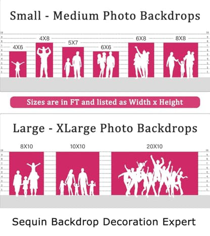 ShinyBeauty Rose Gold Sequin Backdrop 7FTx7FT Photo Booth Backdrops Wedding Curtains Rose-Golden Sequin Fabric Backdrop Glitter Drapes for Baby Party Birthday Background - color: Rose Gold, size: 7FTx7FT
