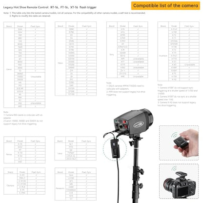 Godox Professional Studio Flash Kit for Photography, Strobe Lights Softbox Lighting Kit, 2x180W 5600K Compact Monolights with Flash Trigger, Softbox, Light Stands