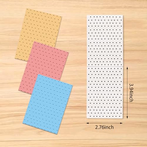 Mini Dots Background Embossing Folder, Plastic Textured Impressions Regular Pattern Spotted Polka Dot Embossing Folder Template for Card Making Scrapbooking Paper Craft Album Stamp DIY Décor