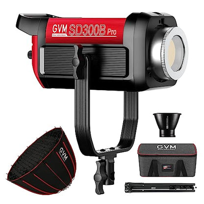 GVM Video Lighting 300W Bi-Color Studio Lights kit with Bowens Mount Softbox and Stand CCT 2700K~6800K CRI 97+ Continuous Lighting for Photography - color: photography lighting