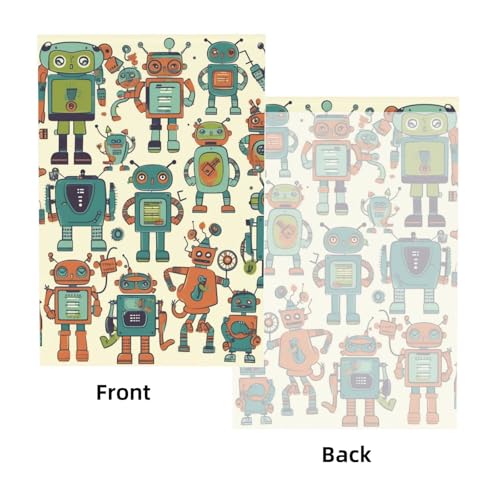 Cute Cartoon Robots Backdrop Background for Photography 5x7ft Photobooth Professional Photo Backdrop Curtains Video Photography Studio Photo Backgrounds Banner Booth Background Screen Parties - color: Cute Cartoon Robots