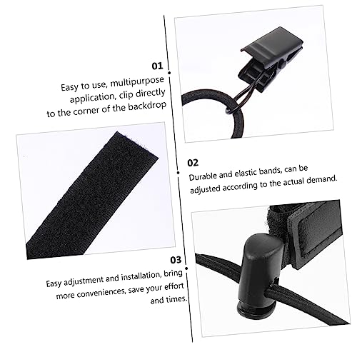 KOMBIUDA 6Pcs Durable Photo Backdrop Clips Clamps for Easy Installation Lightweight and Portable Photography Accessories for Fixing Wrinkles Backdrops