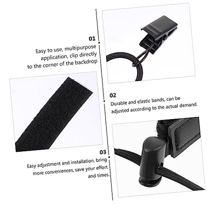 KOMBIUDA 6Pcs Durable Photo Backdrop Clips Clamps for Easy Installation Lightweight and Portable Photography Accessories for Fixing Wrinkles Backdrops