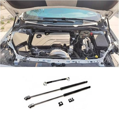 Front Hood Bonnet 2015-2022 Compatible with Opel Astra K B16 Compatible with Buick Verano Lift Support Rod Shock Damper Prop Spring(Piano black) - color: Piano black