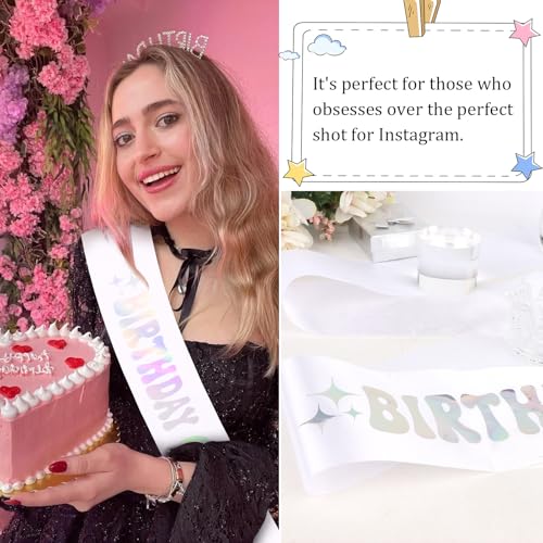 CIEHER Birthday Girl Sash Birthday Sashes for Women Girls - 1 Pack - color: Birthday Girl