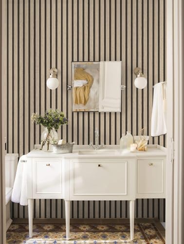 myforHD Wallpaper Peel and Stick Wood Grating Stripe Self-Adhesive Wallpaper Faux Wood Contact Paper Wood Slats Self Adhesive Wall Paper PVC Vinyl Film Removable Waterproof 17.3" x 118" - color: Wood G, size: 17.3" x 118.1"