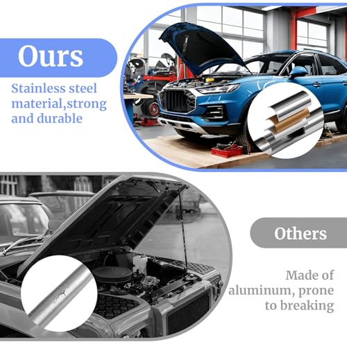 Engine Telescopic Hood Prop Rod, 29-40inch Hood Rod Support Retractable Trunk Stainless Steel Hood Prop Tool with Comfortable Foam Handle Universal Fit for All of Cars &Trucks