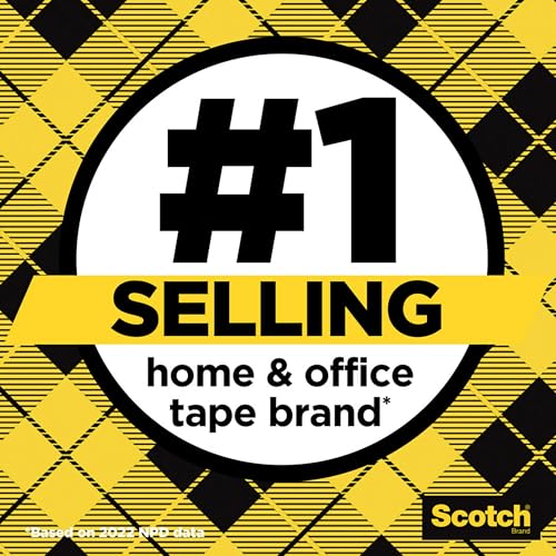 Scotch Double-Sided Tape, 1/2 in x 250 in (12.7 mm x 6.35 m), 3 Pack - size: 0.5 in x 250 in (3 Rolls)