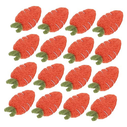 ARTIBETTER 8pcs Felt Carrot Accessories for Hairpins Cute Carrot Shape Craft Decor for Boys and Girls Hair Styling Premium Felt Material for Use for Easter Parties and Creative Projects