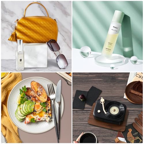 Product Photography Backdrops with Shadow Boards, 8Pcs 16 Curated Patterns Photography Prop Kit, Portable Small Photo Backdrop Board and PVC-Coated UGC Backdrops for Food Jewelry Mini Items, 16x11.5in