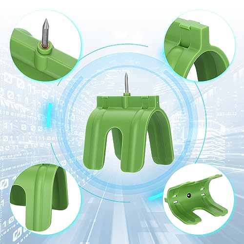 Sumnacon 5 Pcs Outlet Marker for Drywall Installation Drywall Marking Tool for Electrical Outlets, Electric Wire Protection Made, Green (Green)
