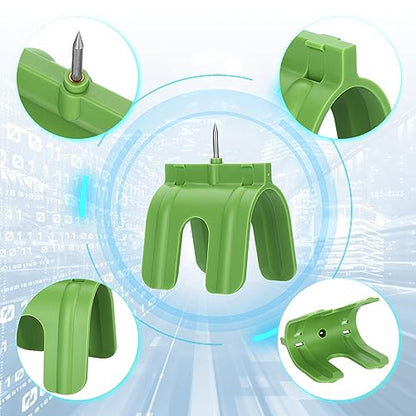 Sumnacon 5 Pcs Outlet Marker for Drywall Installation Drywall Marking Tool for Electrical Outlets, Electric Wire Protection Made, Green (Green)