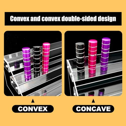 Acrylic Riser, 12 Inch 3 Tier Clear Perfume Organizer, Skincare Organizer, Cupcake Stand, Sturdy Shelves for Display Decoration and Organization