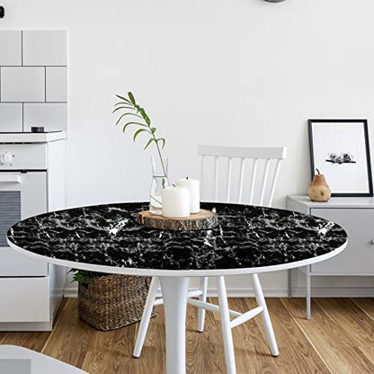 Arthome Black Marble Contact Paper, Peel and Stick Black Silver Paper, Self Adhesive Wallpaper (Black Sliver, 23.6"x200") - color: Silver Blk, size: 23.6" x 200"