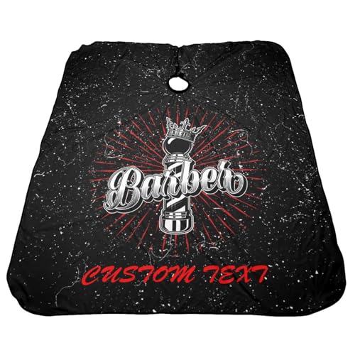 Custom Barber Cape, Personalized Haircut Salon Cape for Men - color: Barber Style 2