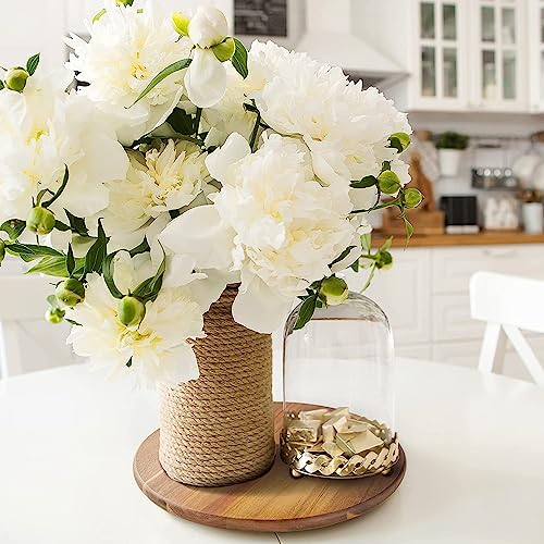 Acacia Wood Lazy Susan, Wood Turntable Tray Cabinet Organizer,14" (Two Pieces) - size: 14"-2pc-wood