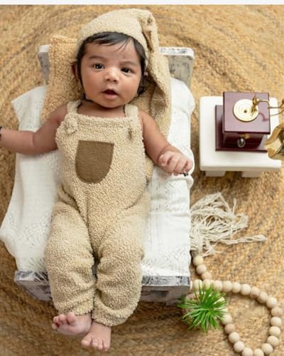Newborn Photography Props Wooden Mini Bedside Table | Rustic Square End Table Baby Photo Prop | Handcrafted Studio Display Riser for Cake Smash & Newborn Photoshoots