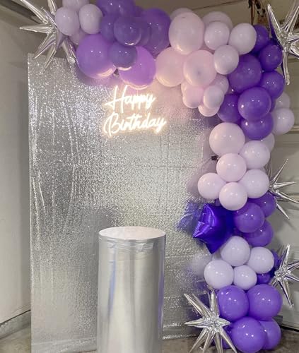 ShinyBeauty 5x7FT Silver Sequin Photo Backdrop Curtain - Premium Glitter Backdrop for Wedding, Birthday, Baby Shower Photography Backdrops - color: Silver, size: 5FTx7FT