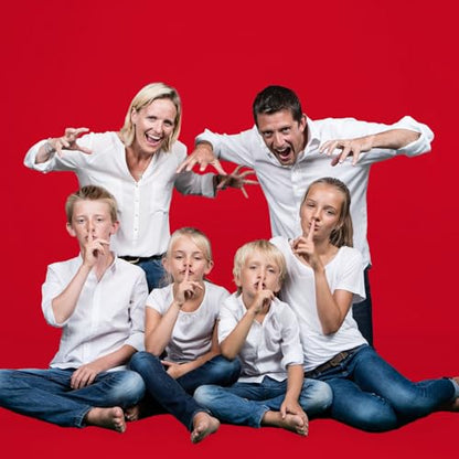 Trlyc Red Background Backdrop - 5x7 FT, Polyester, Valentine's Day, Christmas - color: Red, size: 5x7FT