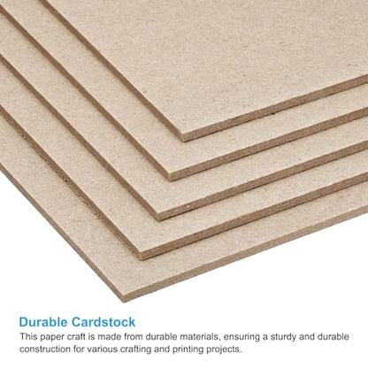 PATIKIL 7x5x0.12" Chipboard Sheets, 20Pcs 120PT Thick Book Board Binders Board Sturdy Bookbinding Supplies for Book Binding Cover, Gray - color: Gray, size: 7x5x0.12"