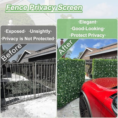 Luyue 12pcs 10"×10" Artificial Grass Wall Panels Greenery Wall Backdrop Flower Hedge Panel Green Grass Decor Privacy Screen Backdrop - color: 10"×10"