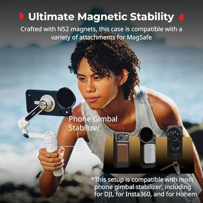 SMALLRIG Mobile Video Cage for iPhone 17 Pro, with Phone Case/TPU Soft Frame/T-Mount & 17mm Threaded Lens Backplate, Phone Video Rig for Videography Recording Vlog, Flagship Edition - 5542 - style: Flagship Cage