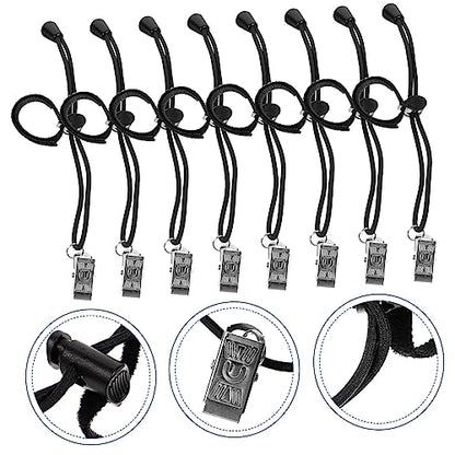 Lurrose 8Pcs Backdrop Clip Holders Durable Photography Background Fixing Clamps for Home Video Use Easy Installation Multipurpose Application