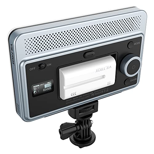 VILTROX 18W 2800K-6800K CRI 95+ On Camera LED Panel Video Light, 1800LUM Smartphone Control LED Key Light, Dimmable Photography Fill-in Lamp 10 Lighting Effects for Photography YouTube Tiktok - size: 18W CCT & Bluetooth