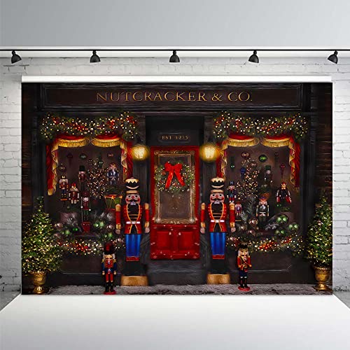 MEHOFOND Christmas Backdrop for Photography Christmas Toy Shop Kids Birthday Portrait Photo Background Winter Xmas Party Decorations Banner Photo Booth Props 7x5ft - size: 7x5ft