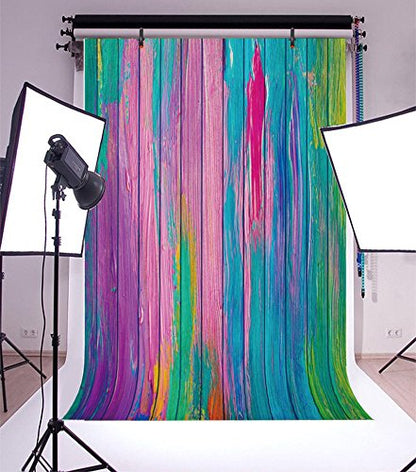 Leyiyi 8x10ft Photography Backdrop Grunge Graffiti Oil Painting Wood Board Rock Music Pop Modern Party Dirty Cabin Banquet Skateboard Teenagers Photo Portrait Vinyl Video Studio Prop - size: 8x10ft