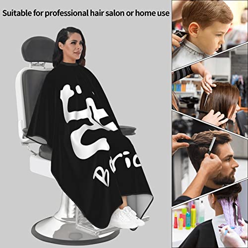 Puerto Rico Barber Cape With Adjustable Closure, Hairdressing Haircut Apron Barber Cover Gown For Hairdresser Styling Home - color: Boricua Puerto Rico Frog4